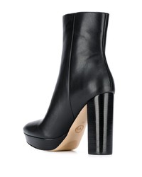 Черные кожаные массивные ботильоны от MICHAEL Michael Kors