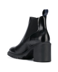 Черные кожаные массивные ботильоны от Camper