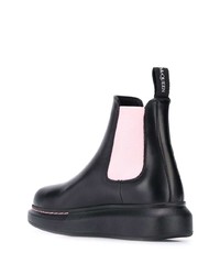 Женские черные кожаные массивные ботинки челси от Alexander McQueen
