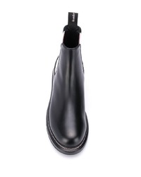 Женские черные кожаные массивные ботинки челси от Alexander McQueen