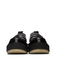 Мужские черные кожаные массивные лоферы от Études