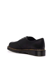 Черные кожаные массивные туфли дерби от Dr. Martens