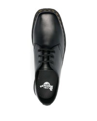 Черные кожаные массивные туфли дерби от Dr. Martens