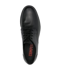 Черные кожаные массивные туфли дерби от Camper