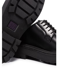 Черные кожаные массивные туфли дерби от Eytys