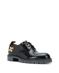 Черные кожаные массивные туфли дерби от Off-White