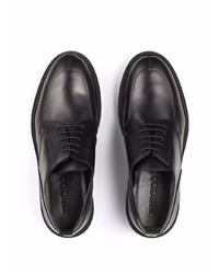 Черные кожаные массивные туфли дерби от Jimmy Choo