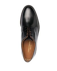 Черные кожаные массивные туфли дерби от Common Projects