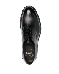 Черные кожаные массивные туфли дерби от Doucal's