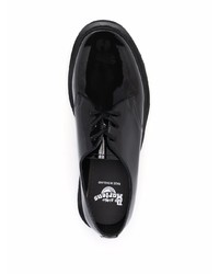 Черные кожаные массивные туфли дерби от Dr. Martens