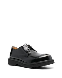 Черные кожаные массивные туфли дерби от Kenzo