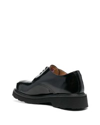 Черные кожаные массивные туфли дерби от Kenzo