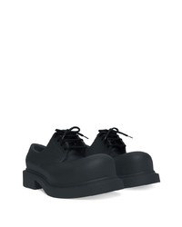 Черные кожаные массивные туфли дерби от Balenciaga