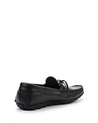 Мужские черные кожаные мокасины от Beppi