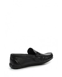 Мужские черные кожаные мокасины от Beppi