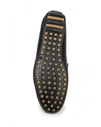 Мужские черные кожаные мокасины от Calipso