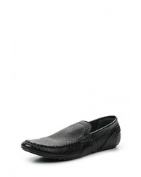 Мужские черные кожаные мокасины от Covani