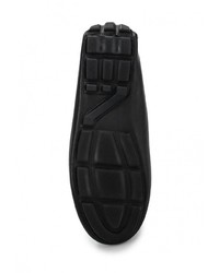 Мужские черные кожаные мокасины от Dali