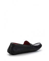 Мужские черные кожаные мокасины от Dali