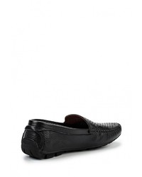 Мужские черные кожаные мокасины от Dino Ricci