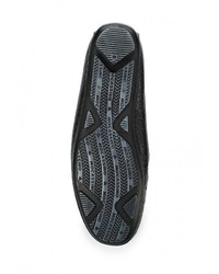 Мужские черные кожаные мокасины от Dino Ricci