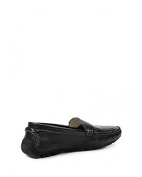 Мужские черные кожаные мокасины от Dino Ricci