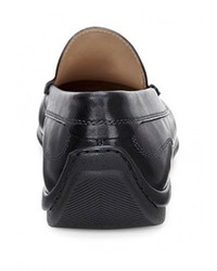 Мужские черные кожаные мокасины от Ecco