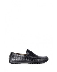 Мужские черные кожаные мокасины от Ecco