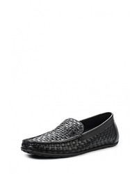 Мужские черные кожаные мокасины от El Tempo