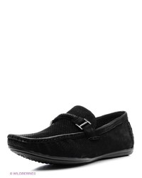 Мужские черные кожаные мокасины от El Tempo