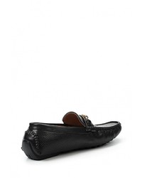 Мужские черные кожаные мокасины от Elong