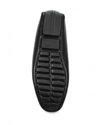 Мужские черные кожаные мокасины от Elong