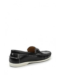 Мужские черные кожаные мокасины от Elong