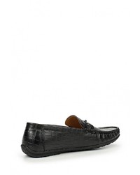 Мужские черные кожаные мокасины от Elong