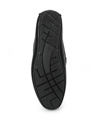 Мужские черные кожаные мокасины от Francesco Donni