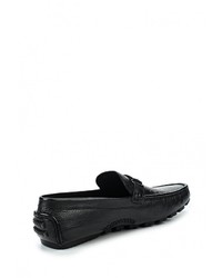 Мужские черные кожаные мокасины от Guido Grozzi