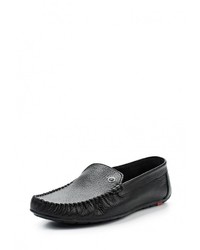 Мужские черные кожаные мокасины от iD active