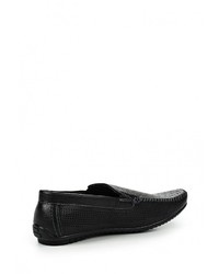 Мужские черные кожаные мокасины от Instreet