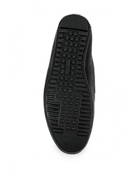 Мужские черные кожаные мокасины от Instreet