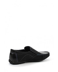 Мужские черные кожаные мокасины от Instreet