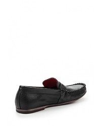 Мужские черные кожаные мокасины от Just Couture