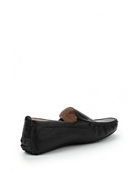 Мужские черные кожаные мокасины от Keddo