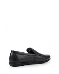 Мужские черные кожаные мокасины от Mascotte
