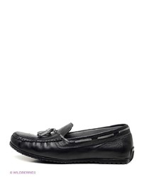 Мужские черные кожаные мокасины от METROPOLPOLIS