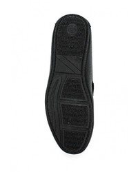 Мужские черные кожаные мокасины от Moza-X