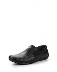 Мужские черные кожаные мокасины от Nine Lines