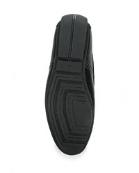 Мужские черные кожаные мокасины от Nine Lines