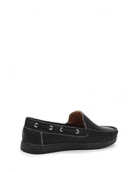 Мужские черные кожаные мокасины от Niweile