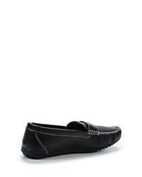 Мужские черные кожаные мокасины от Pezatti