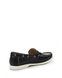 Мужские черные кожаные мокасины от Pradella